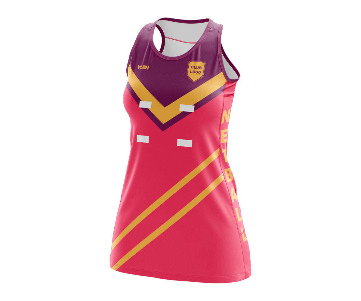 chinese dress ladies Custom yellow netball dresses – Heryi Sportswear main image 0
