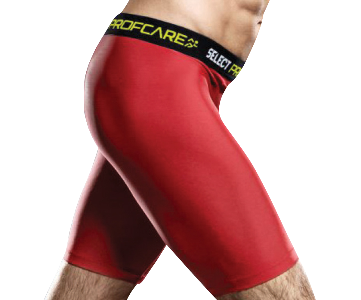 Red on sale compression shorts