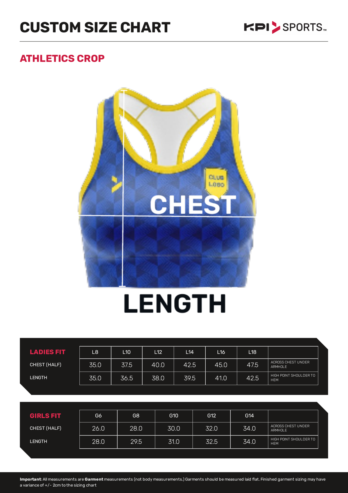 Custom - Athletics Crop