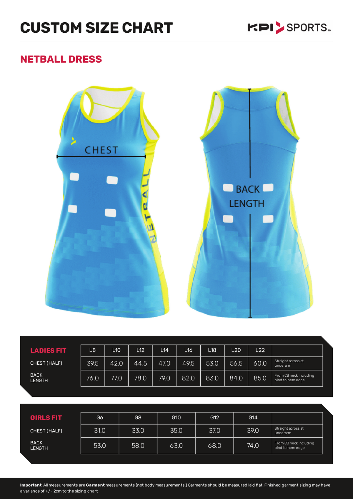 Custom - Netball Dress