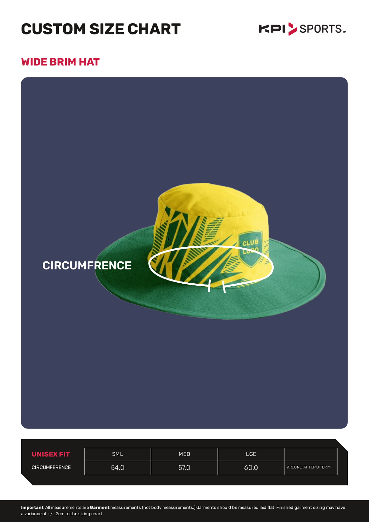 Custom - Wide Brim Hat