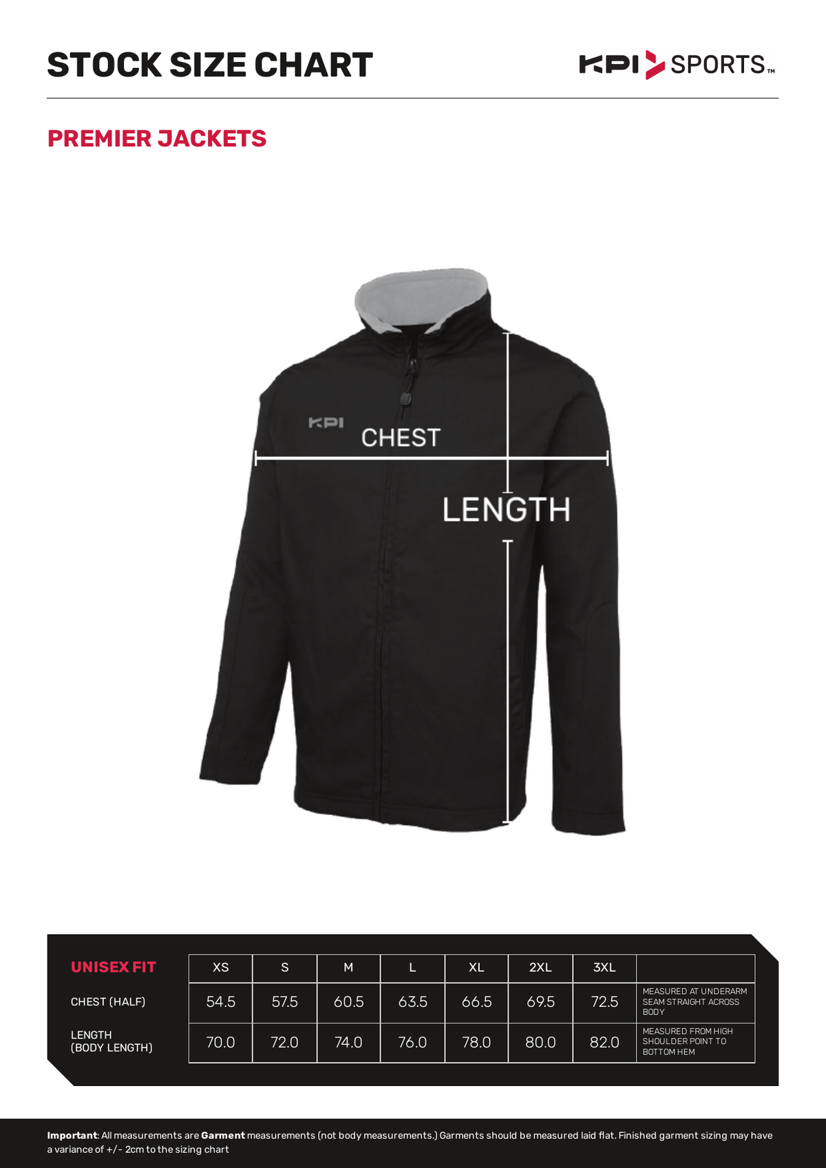 Stock - Premier Jackets