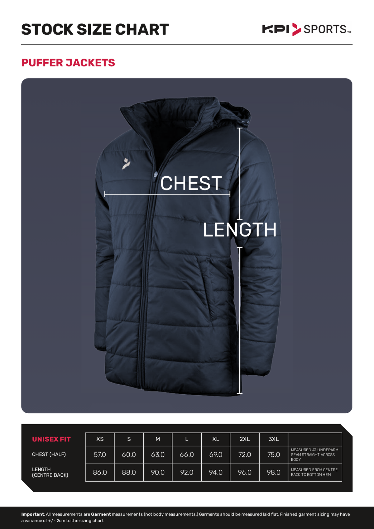 Stock - Puffer Jackets