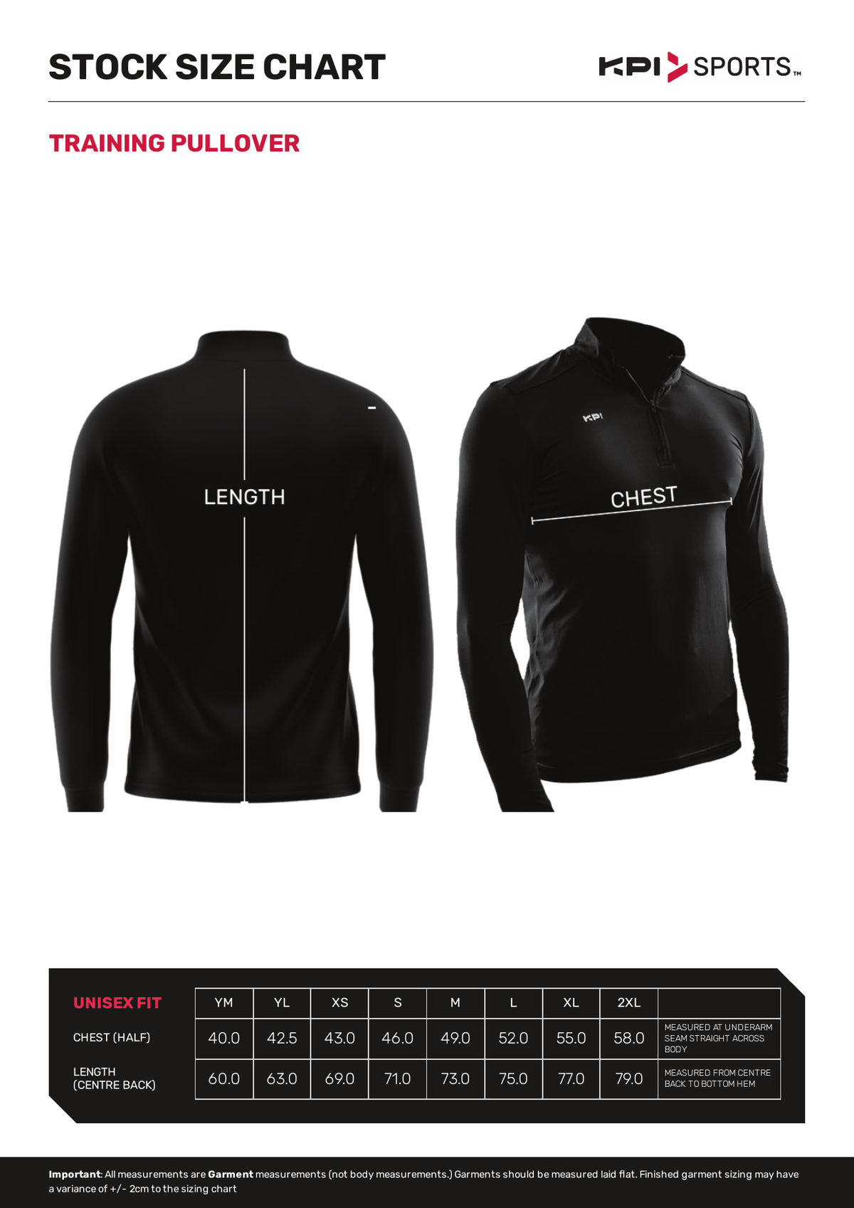 Stock - Training Pullover