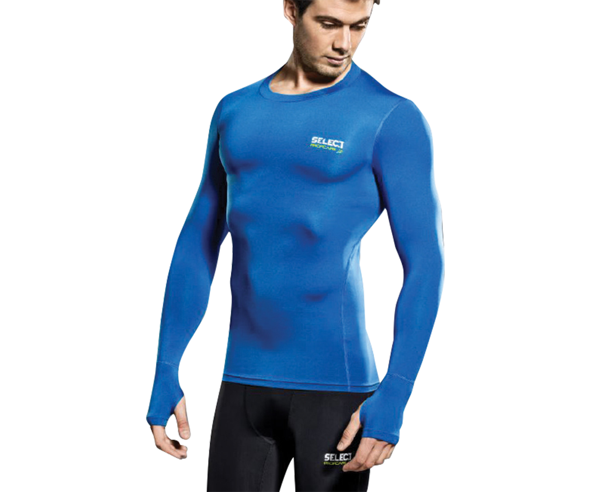 Select Compression Long Sleeve Jersey Royal Blue KPI Sports